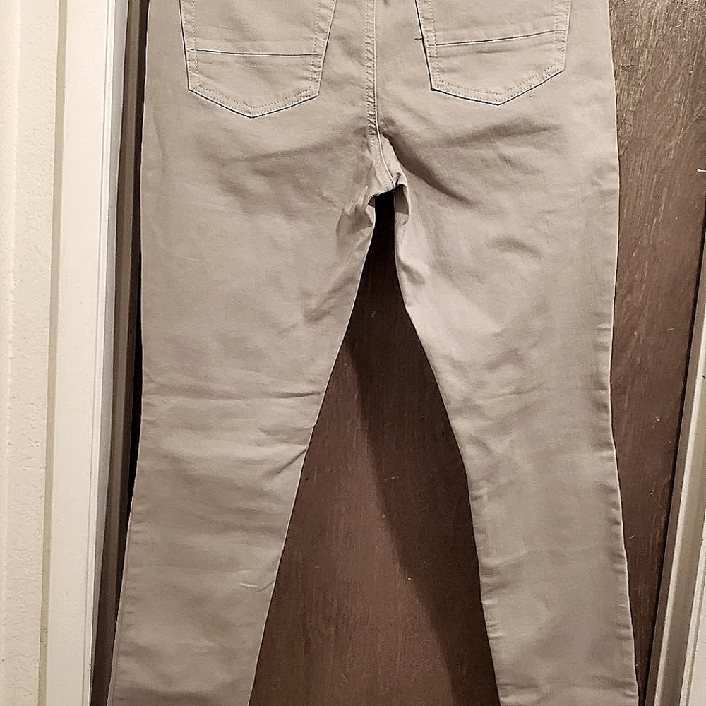 New Mens PacSun Active Stretch Stacked Skinny Khaki Jeans Size 30× 30